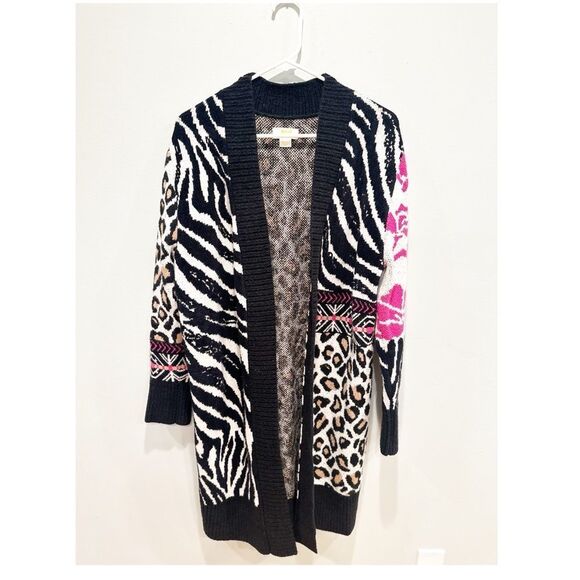 Anthropologie maeve makaya animal print wildlife cardigan - Picture 3 of 6